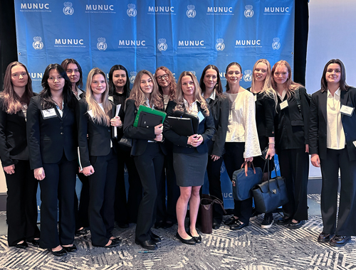 Spetselever från Europaskolan Strängnäs på studieresa i Chicago