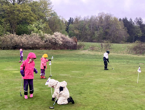 Golfvecka på Europaskolan Vårfruberga gav eleverna blodad tand