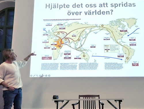 Anders Hansen föreläste för 200 lärare i Djäknehallen